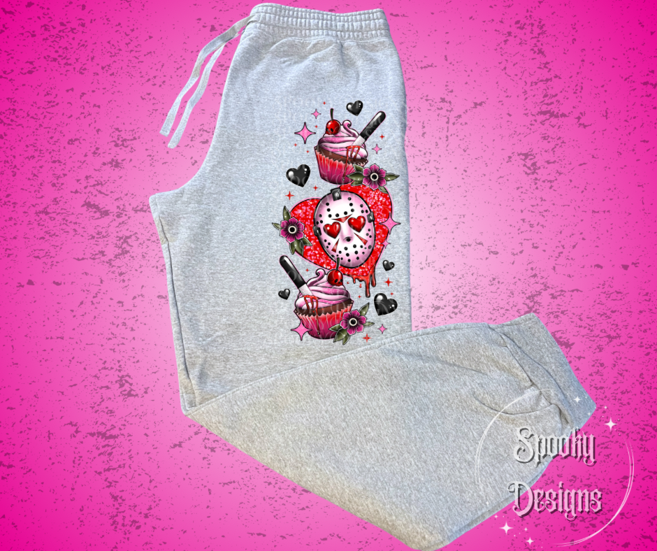 Killer Cupcakes Valentine Sweatpants