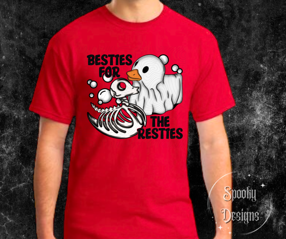 Besties Skeleton Rubber Ducky