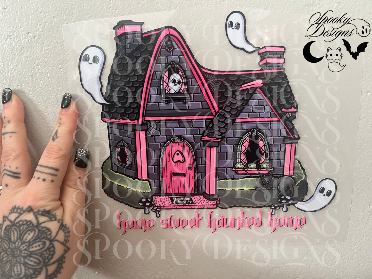 Home Sweet Haunted Home Ghosts DTF print