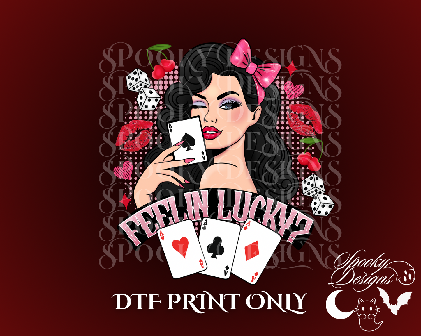 Feelin Lucky DTF print