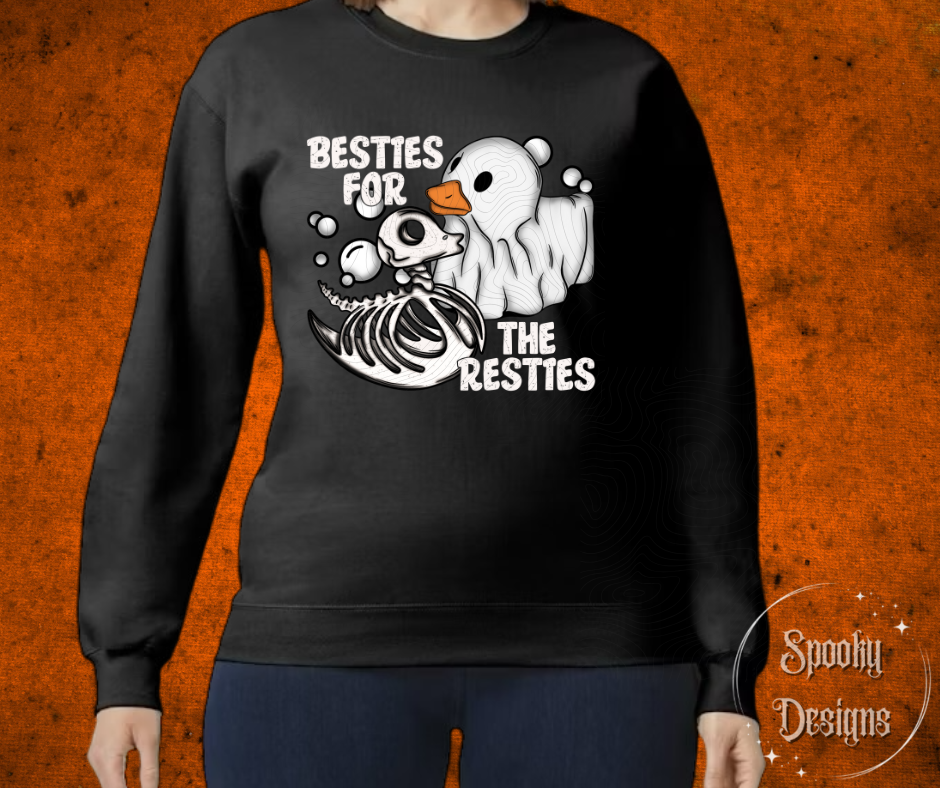 Besties Skeleton Rubber Ducky