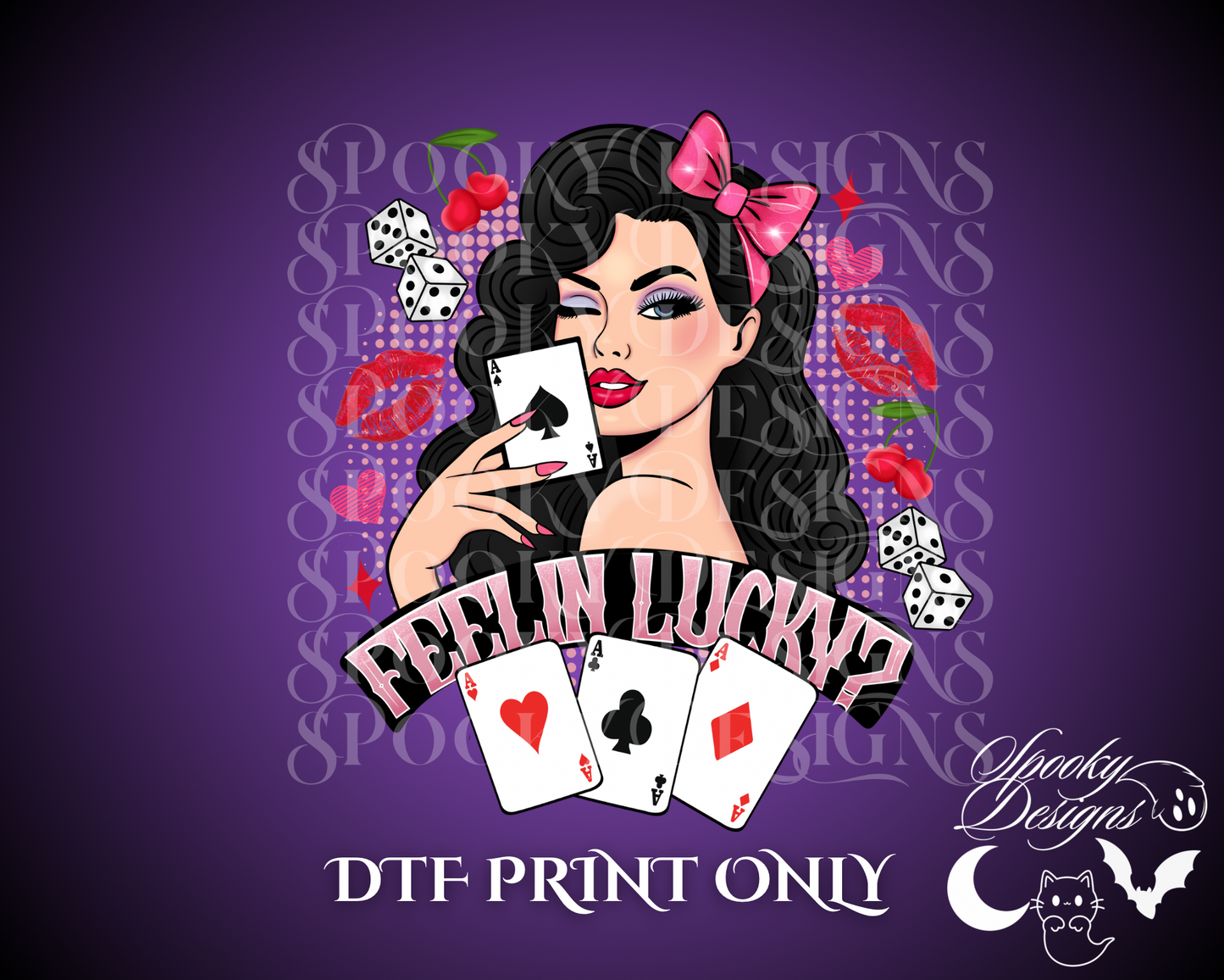 Feelin Lucky DTF print