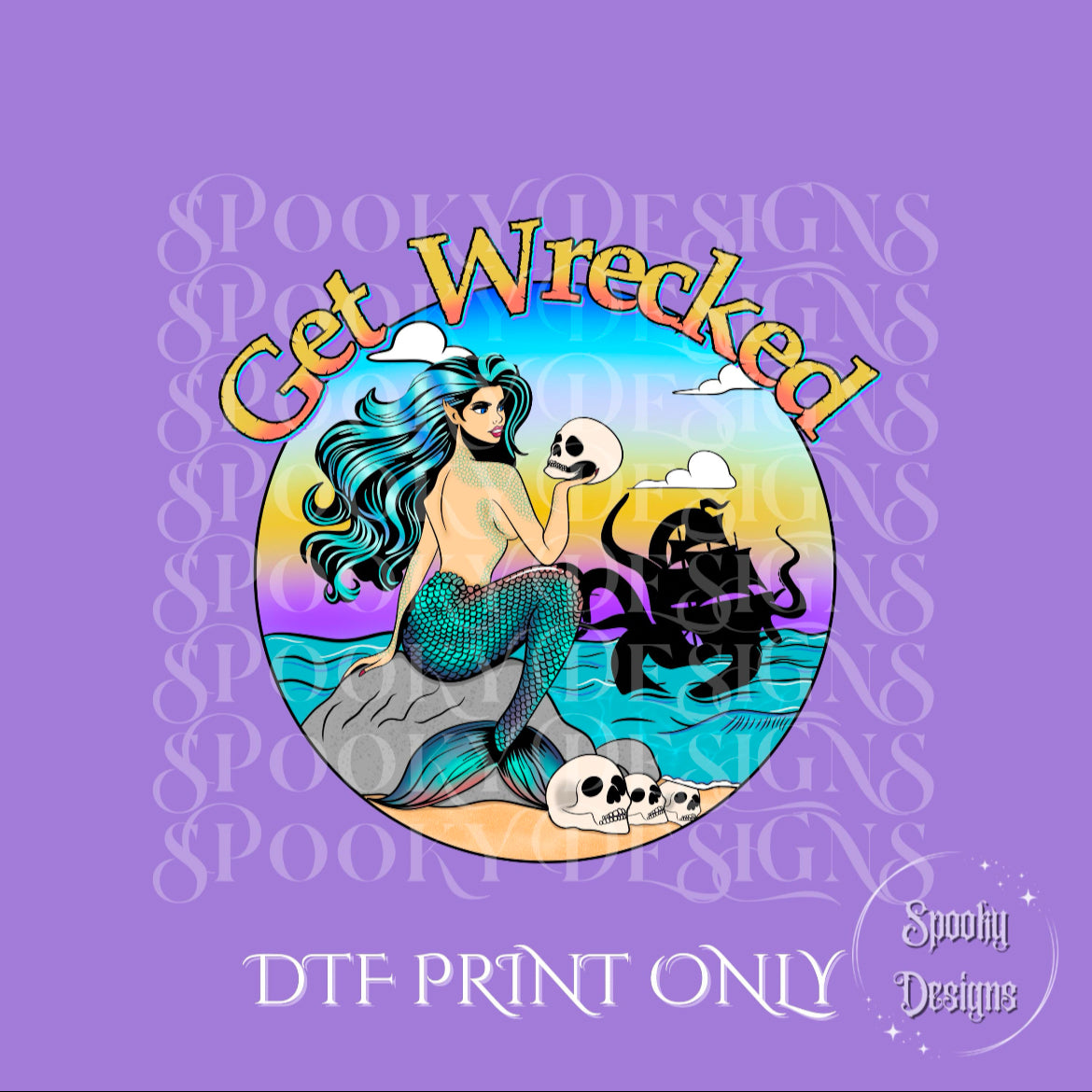 Get Wrecked DTF print