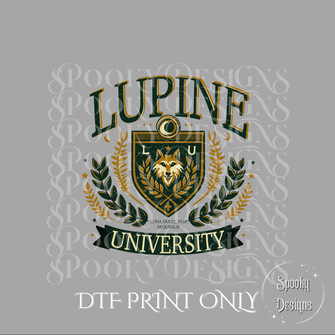 Lupine University DTF print