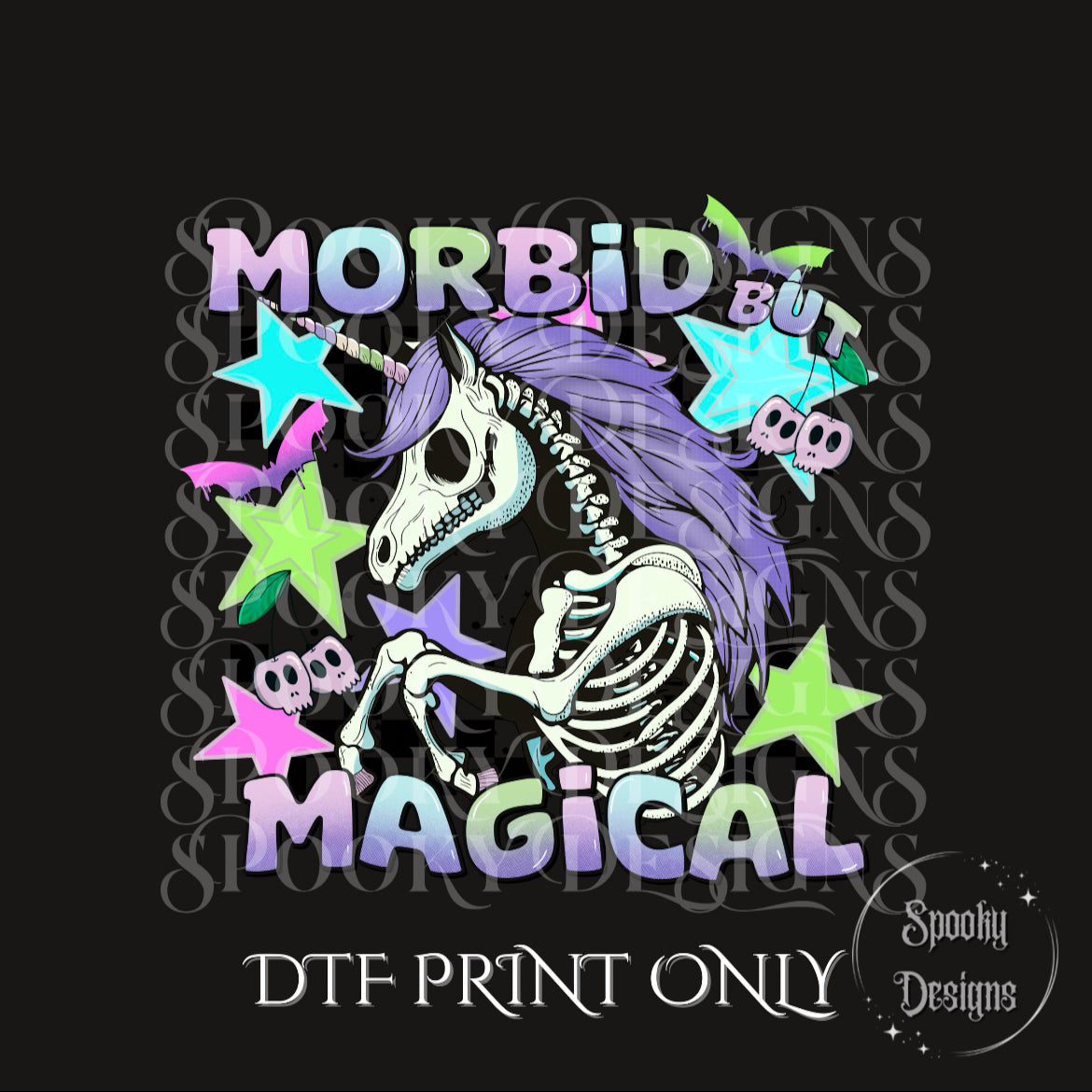 Morbid but Magical DTF print