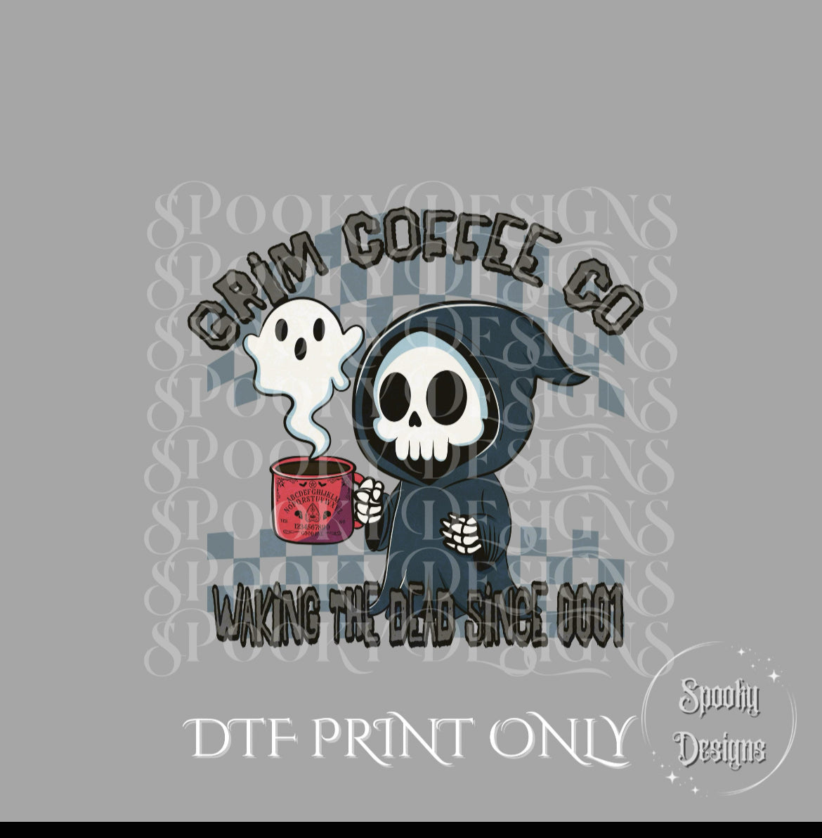 Grim Coffee Co. DTF print