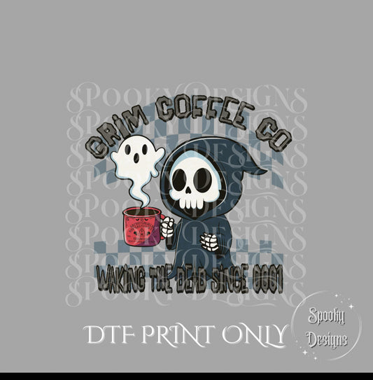 Grim Coffee Co. DTF print