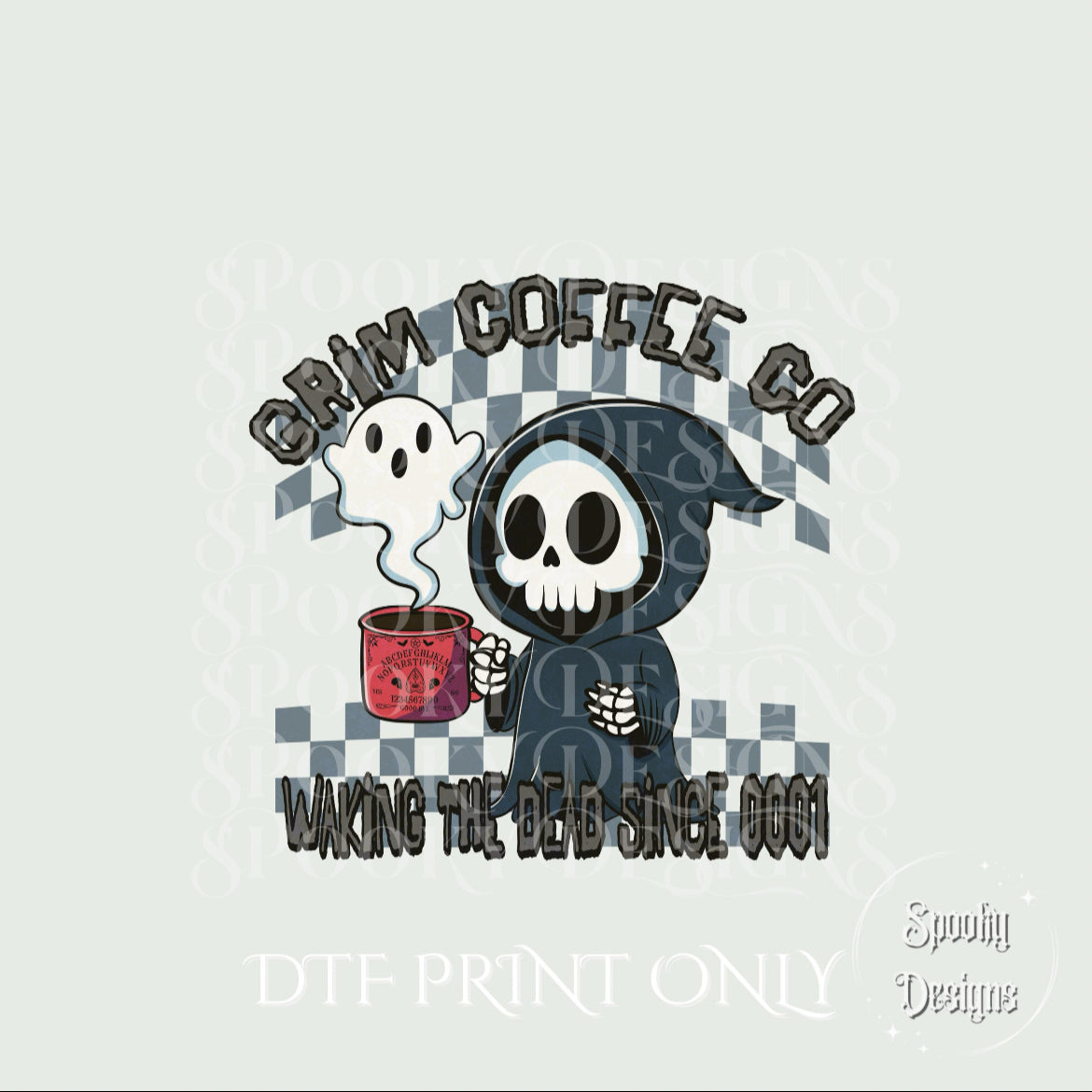 Grim Coffee Co. DTF print