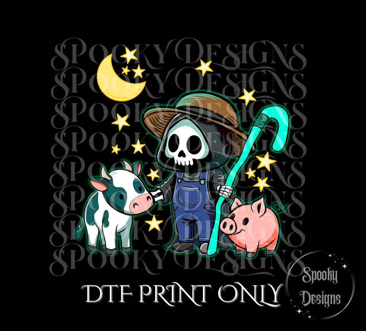 Farmer Grim DTF print