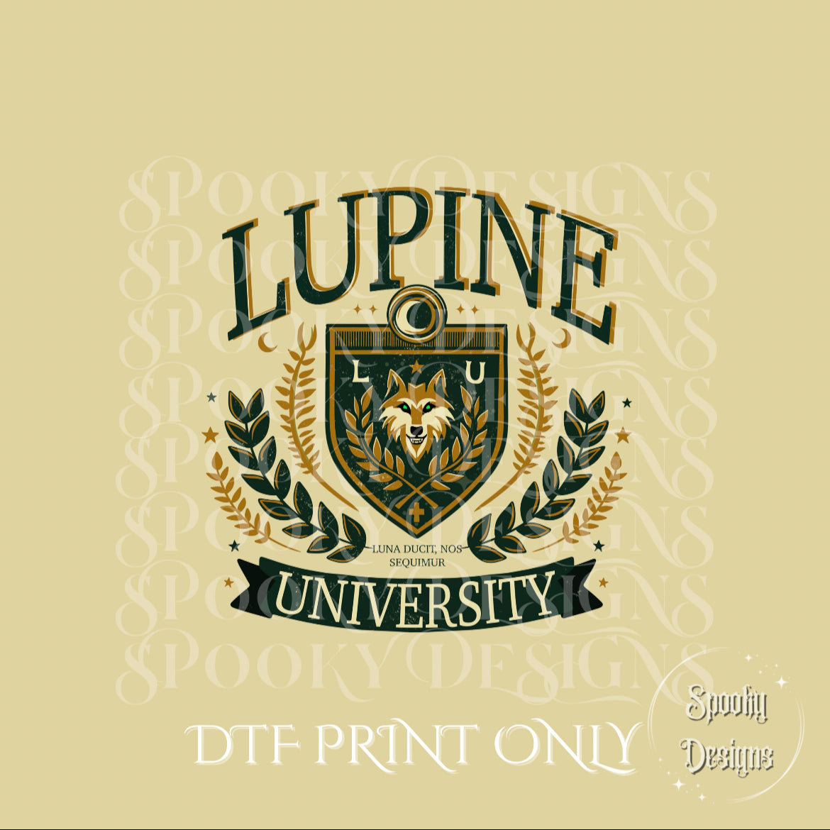 Lupine University DTF print