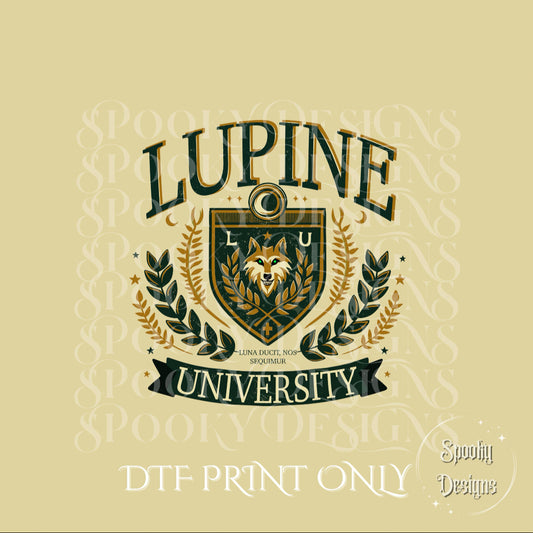 Lupine University DTF print