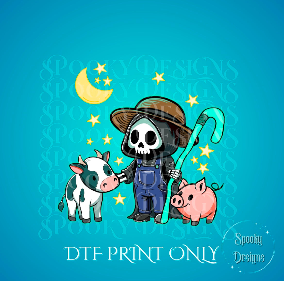 Farmer Grim DTF print