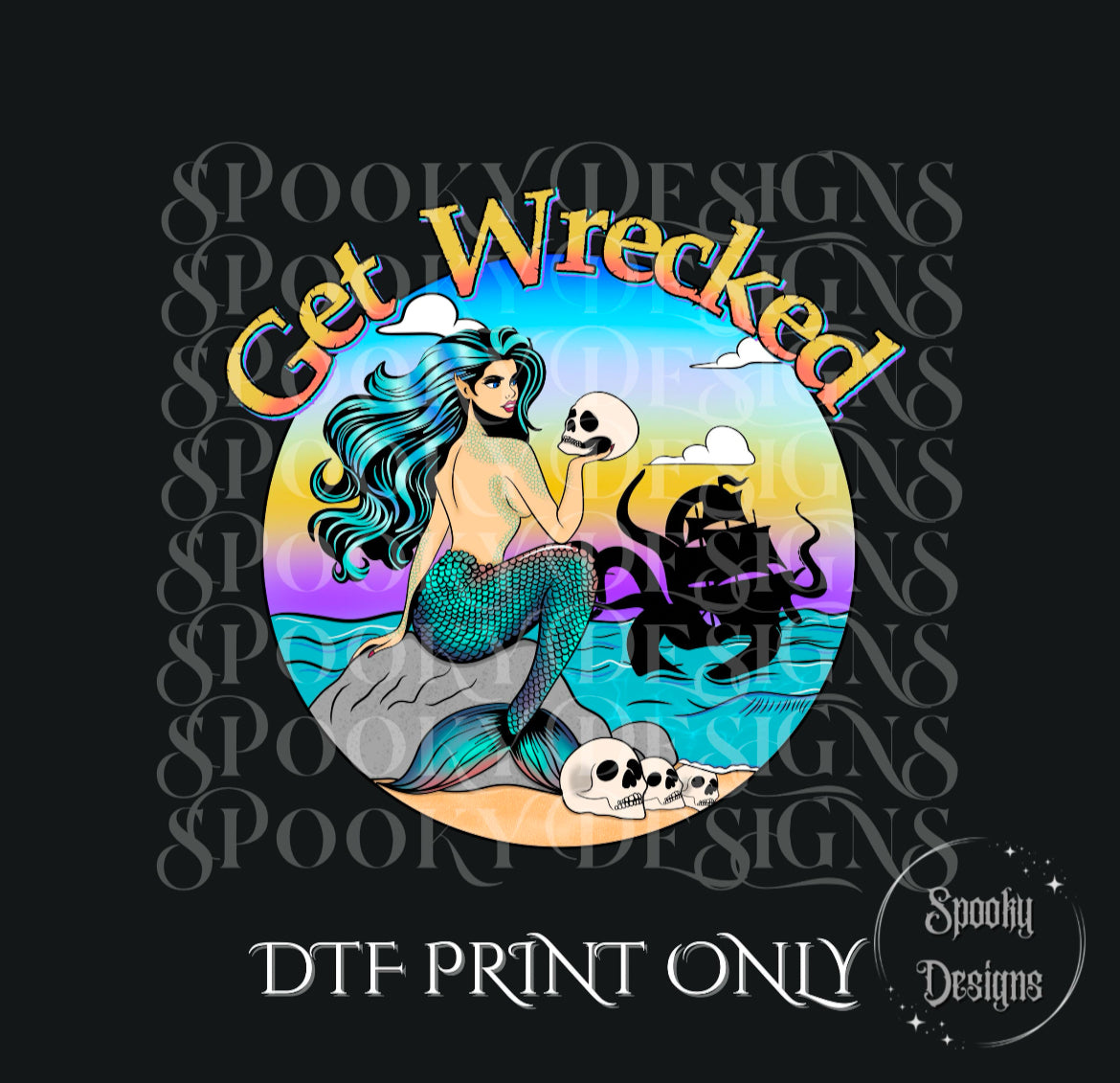 Get Wrecked DTF print