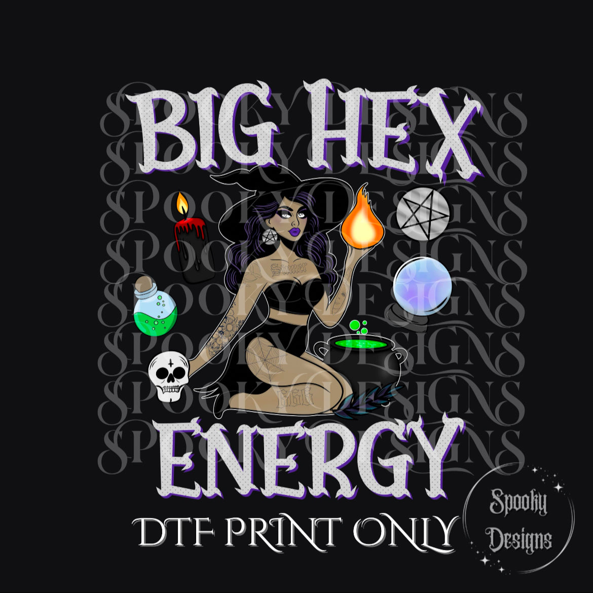 Big Hex Energy DTF print