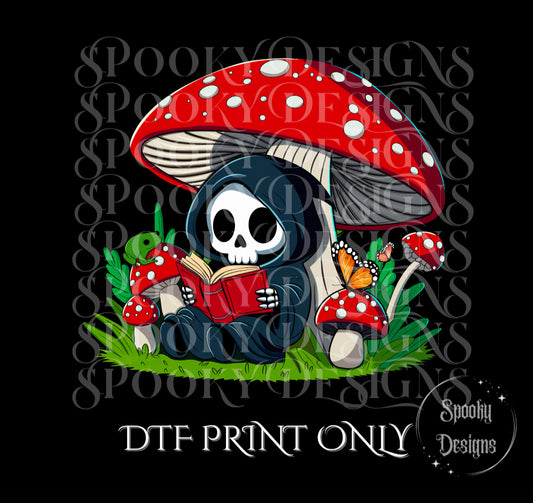 Grim Reader DTF print