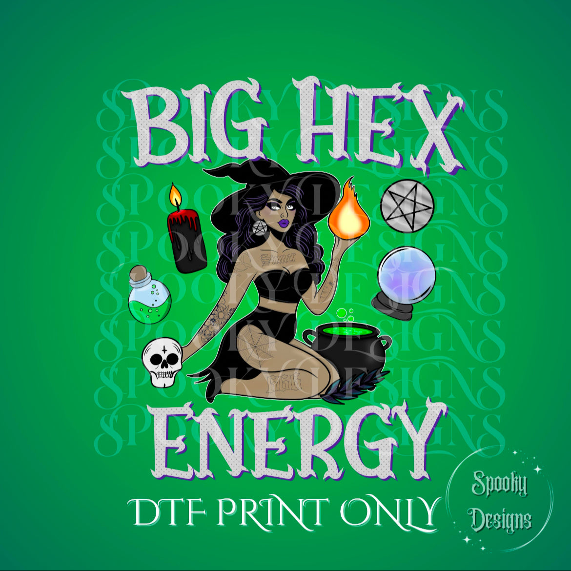 Big Hex Energy DTF print