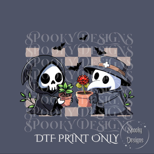 Reaper Plague Doctor gardeners DTF print