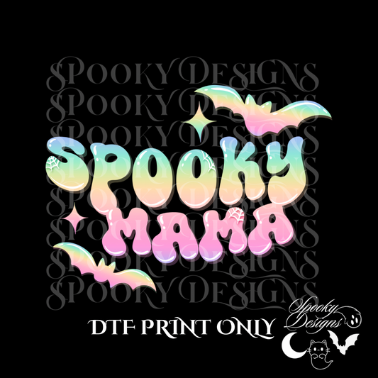 Spooky Mama pastel goth DTF print