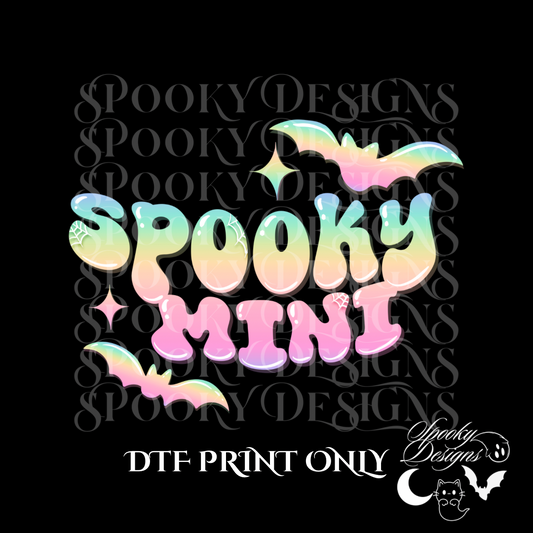 Spooky Mini pastel goth DTF print