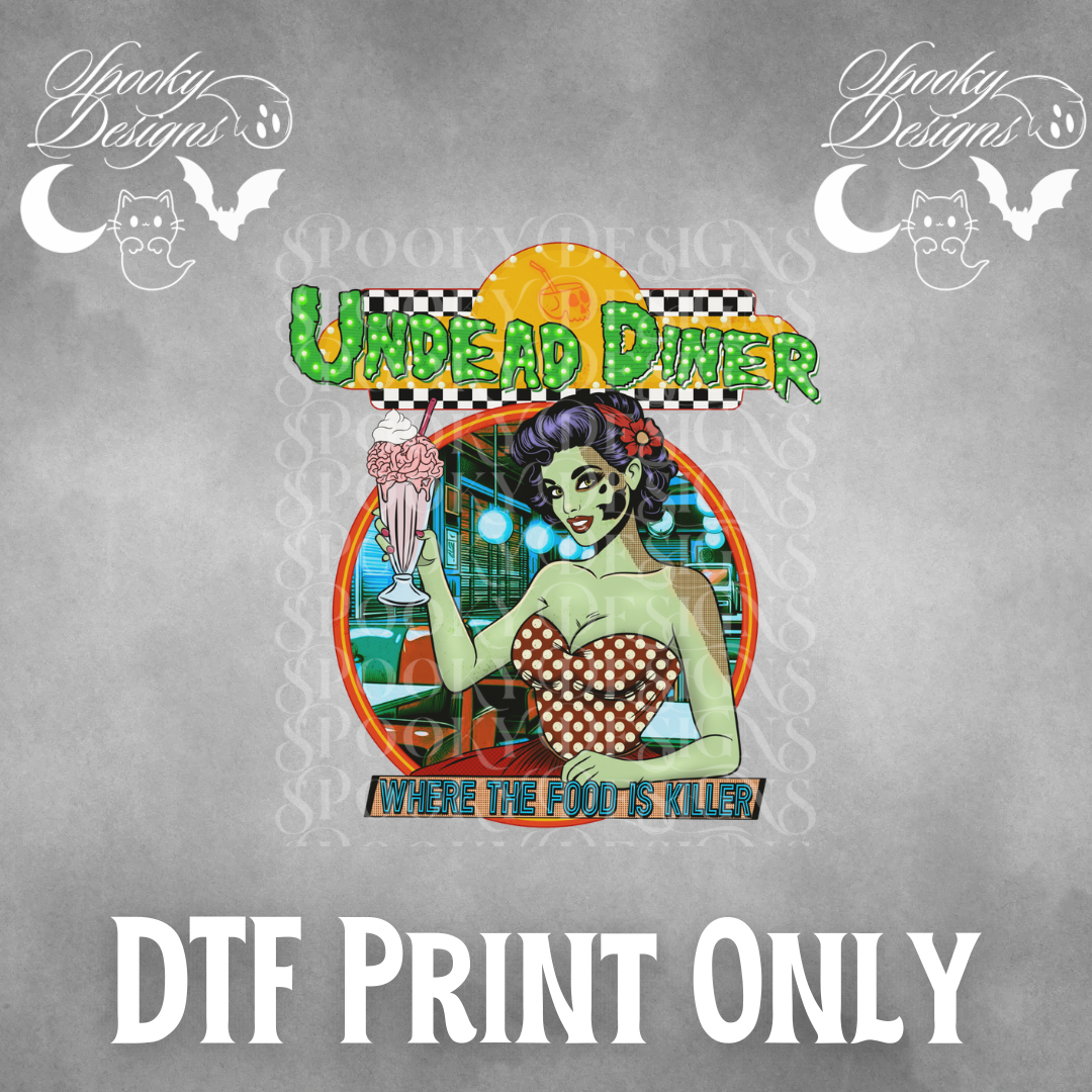 Undead Diner DTF print