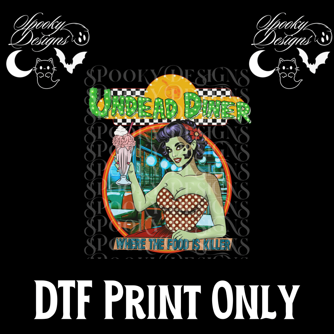 Undead Diner DTF print