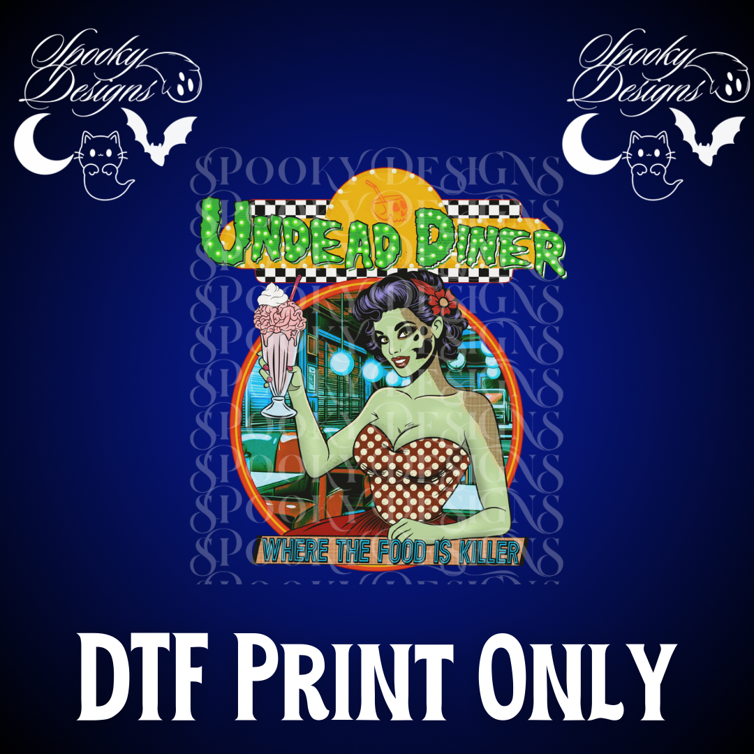 Undead Diner DTF print