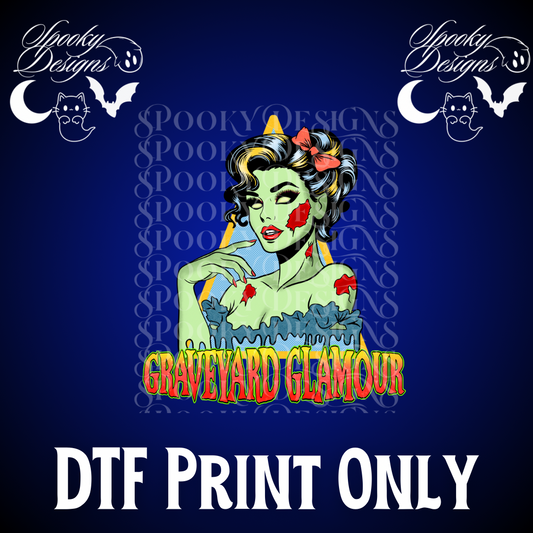 Graveyard Glamour DTF print